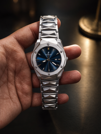 Luxury Stainless Steel Blue Dial Watch – Premium Elegant Design