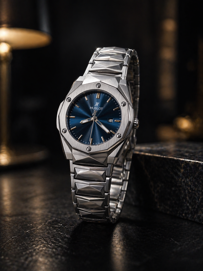 Luxury Stainless Steel Blue Dial Watch – Premium Elegant Design