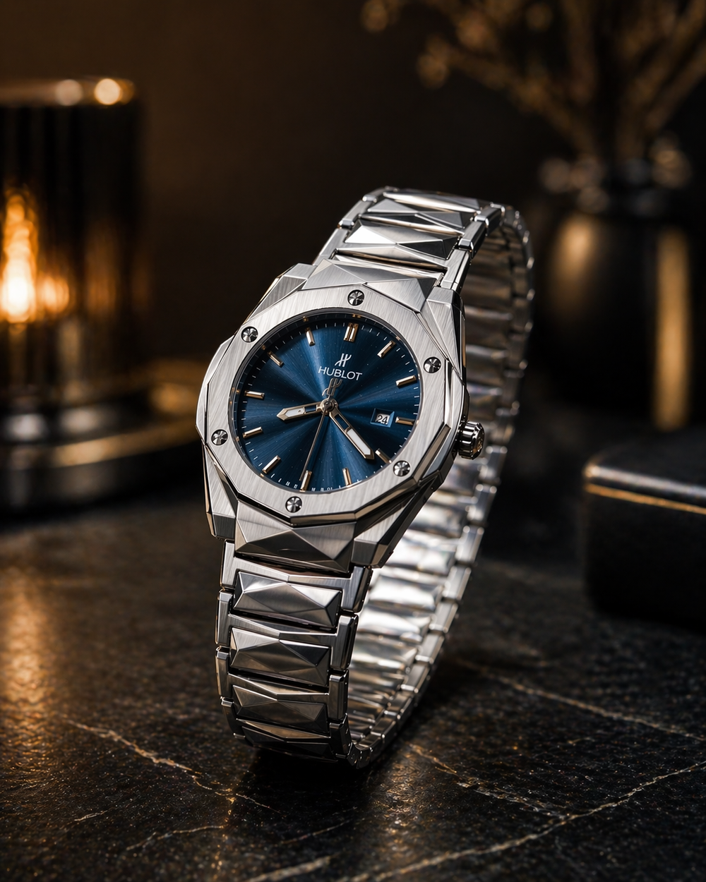 Luxury Stainless Steel Blue Dial Watch – Premium Elegant Design