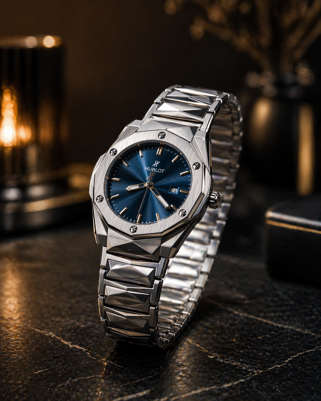 Luxury Stainless Steel Blue Dial Watch – Premium Elegant Design