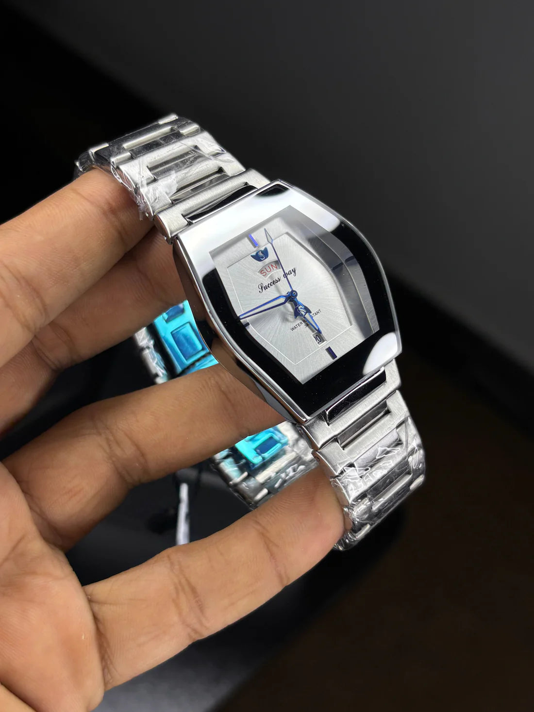 Premium Silver Succes Way Watch – Luxury Stainless Steel Men's Watch