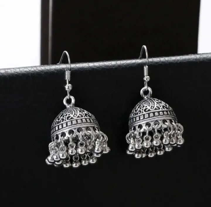 Unique Silver Color Small jhumka