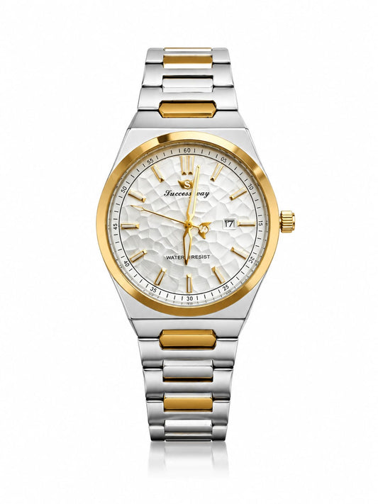 Premium Gold & Silver Chain Watch